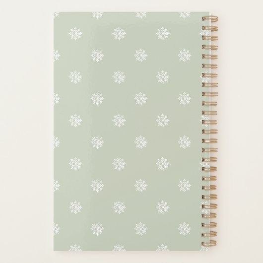 Christmas Greenery Wreath Planer (Rückseite)