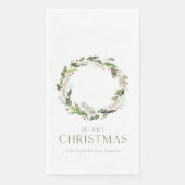 Christmas Greenery Wreath Serviette (Vorderseite)