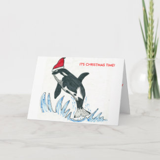 CHRISTMAS GREETCARD - ORCA FEIERTAGSKARTE