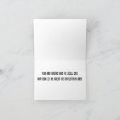 CHRISTMAS GREETEN "GNOME STYLE" UND SO NIEDLICH! K KARTE (Innenseite)