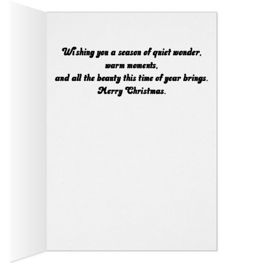 Christmas Greeting Card (Innen (Rechts))