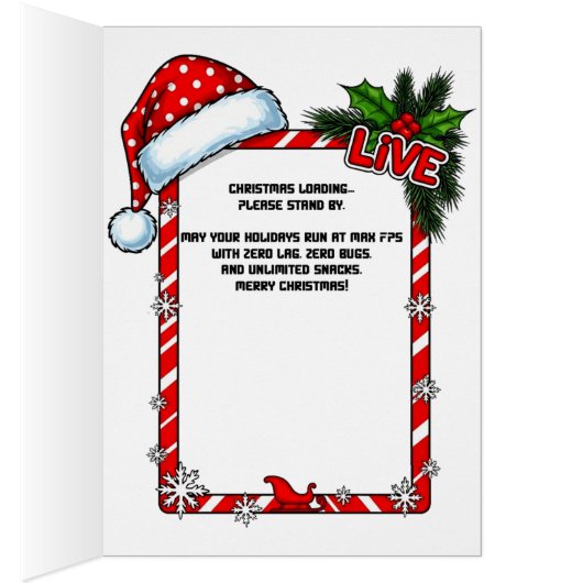 Christmas Greeting Card (Innen (Rechts))