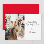 CHRISTMAS GREETING CARD EINLADUNG (Vorne/Hinten)