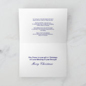 CHRISTMAS GREETING - CHRISTLICH - KIRCHE - SCHNEE FEIERTAGSKARTE (Innenseite)