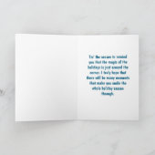 Christmas Greeting Moose  Feiertagskarte (Innenseite)