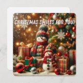 Christmas Greeting Postcard Feiertagskarte (Vorne/Hinten)