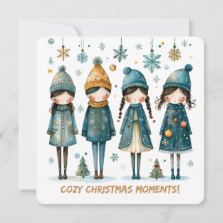 Christmas Greeting Postcard Feiertagskarte