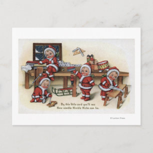 Christmas GreetingLittle Kids Feiertagspostkarte