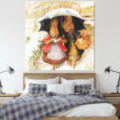 “Christmas Greetings” by Beatrix Potter Leinwanddruck (Insitu (Schlafzimmer))