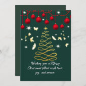 Christmas Greetings Card Einladung (Vorne/Hinten)