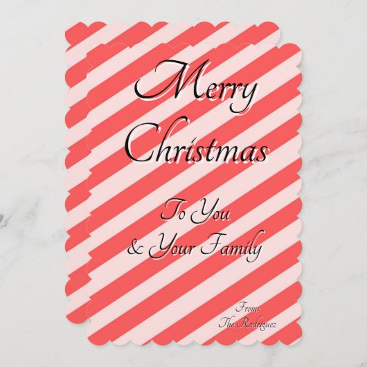 CHRISTMAS GREETINGS CARD EINLADUNG (Vorne/Hinten)