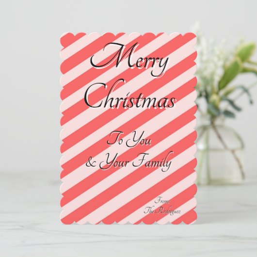 CHRISTMAS GREETINGS CARD EINLADUNG (Stehend Vorderseite)