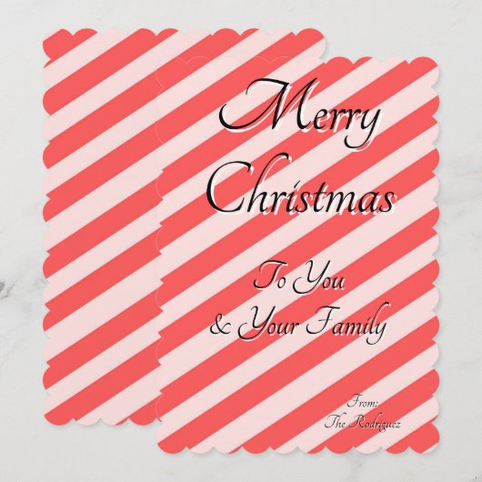 CHRISTMAS GREETINGS CARD EINLADUNG (Vorne/Hinten)