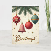 Christmas Greetings Card Karte (Vorderseite)