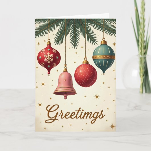 Christmas Greetings Card Karte (Vorderseite)