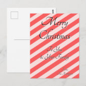 CHRISTMAS GREETINGS CARD POSTKARTE (Vorne/Hinten)