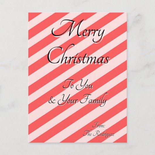 CHRISTMAS GREETINGS CARD POSTKARTE (Vorderseite)