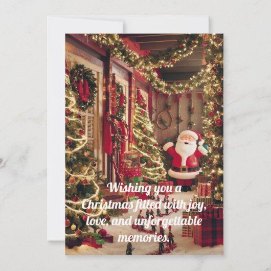 CHRISTMAS GREETINGS FEIERTAGSKARTE (Vorderseite)