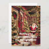 CHRISTMAS GREETINGS FEIERTAGSKARTE (Vorne/Hinten)