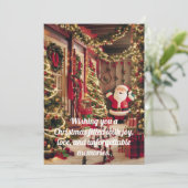 CHRISTMAS GREETINGS FEIERTAGSKARTE (Stehend Vorderseite)