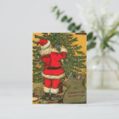 Christmas Greetings Feiertagspostkarte (Stehend Vorderseite)