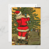 Christmas Greetings Feiertagspostkarte (Vorne/Hinten)