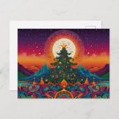 CHRISTMAS GREETINGS FEIERTAGSPOSTKARTE (Vorne/Hinten)