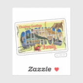 Christmas Greetings from the Griswold Family Aufkleber (Blatt)