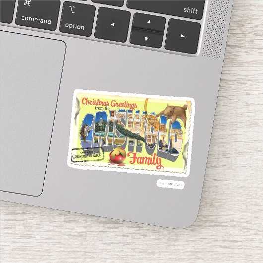 Christmas Greetings from the Griswold Family Aufkleber (Detail)