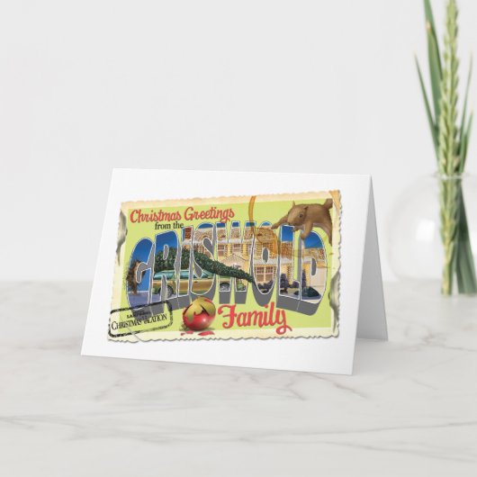 Christmas Greetings from the Griswold Family Karte (Vorderseite)