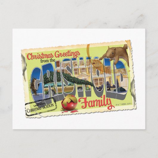 Christmas Greetings from the Griswold Family Postkarte (Vorderseite)