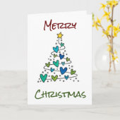 CHRISTMAS GREETINGS HABEN LIEBE, FAMILIE/FREUNDE! KARTE (Gelbe Blume)