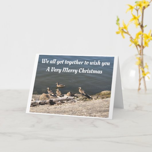 *CHRISTMAS GREETINGS** LAKE STIL KARTE (Gelbe Blume)