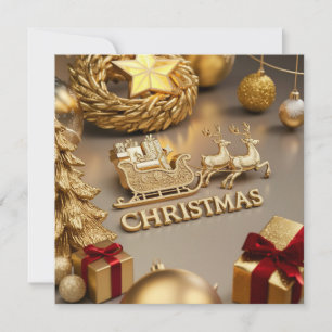 CHRISTMAS GREETINGS MITTEILUNGSKARTE