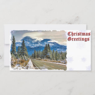 CHRISTMAS GREETINGS - MT SHASTA FEIERTAGSKARTE