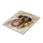 "Christmas Greetings" von Beatrix Potter Fliese (Seite)