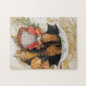 "Christmas Greetings" von Beatrix Potter Puzzle (Horizontal)