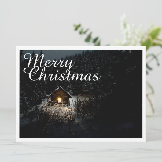 Christmas Greetings with Witch House (Stehend Vorderseite)