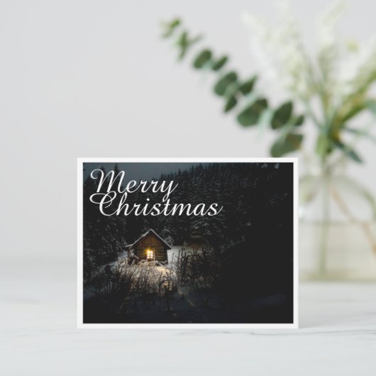 Christmas Greetings with Witch House (Stehend Vorderseite)