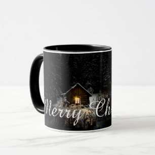 Christmas Greetings with Witch House Tasse