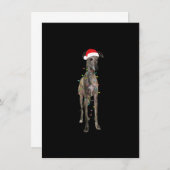 Christmas Greyhound Geschenk Greyhound Dog Funny S Einladung (Vorne/Hinten)