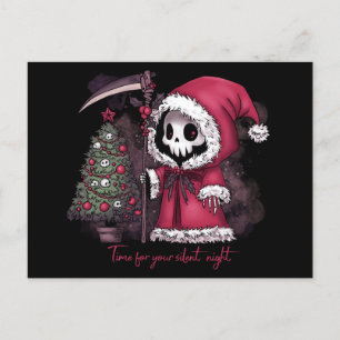 Christmas Grim Sensenmann Feiertagspostkarte