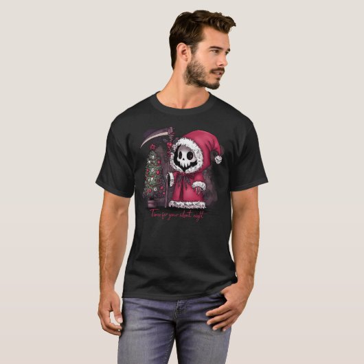 Christmas Grim Sensenmann T-Shirt (Vorne ganz)
