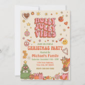 Christmas Groovy Party 70er Einladung (Vorderseite)