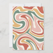 Christmas Groovy Party 70er Einladung (Rückseite)