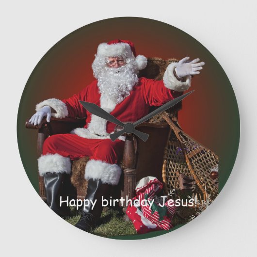 CHRISTMAS GROßE WANDUHR (Vorderseite)