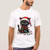 Christmas Grumpy Cat T-Shirt (Vorderseite)