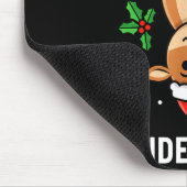 Christmas Guess What_ Reindeer Butt! Funny Reindee Mousepad (Ecke)