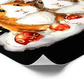 Christmas Guinea G Reindeer Xmas  Poster (Ecke)