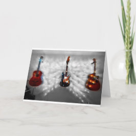 Christmas Guitars Feiertagskarte
